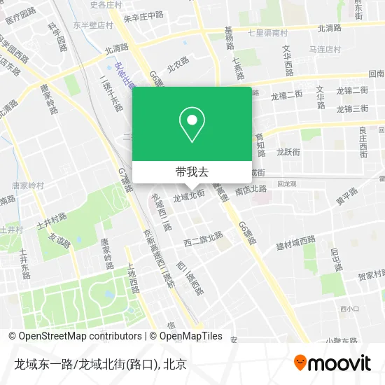 龙域东一路/龙域北街(路口)地图