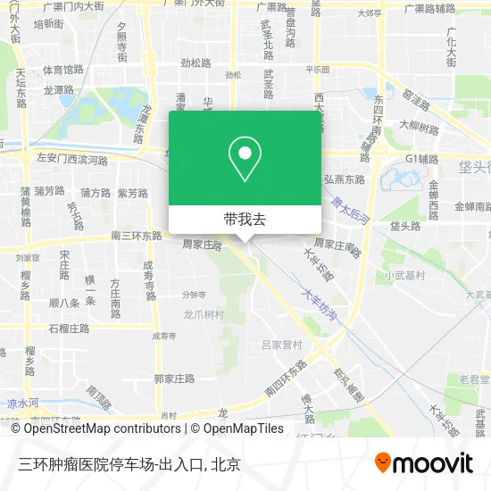 三环肿瘤医院停车场-出入口地图
