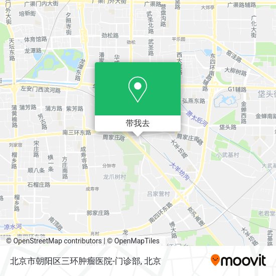 北京市朝阳区三环肿瘤医院-门诊部地图