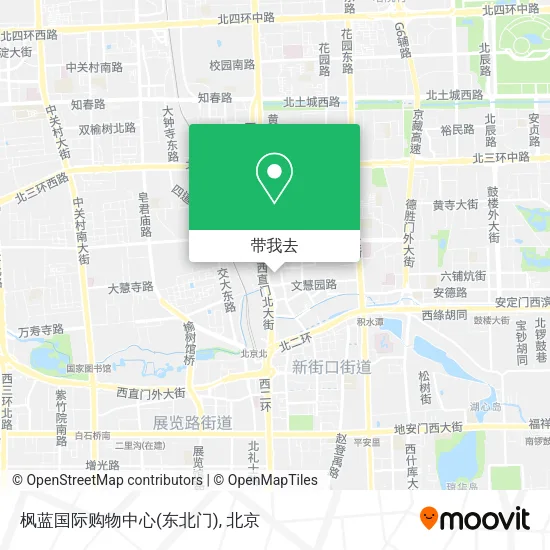 枫蓝国际购物中心(东北门)地图