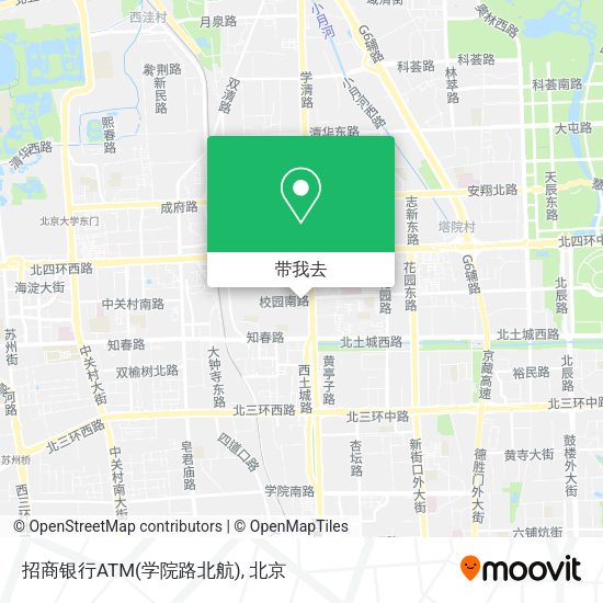 招商银行ATM(学院路北航)地图