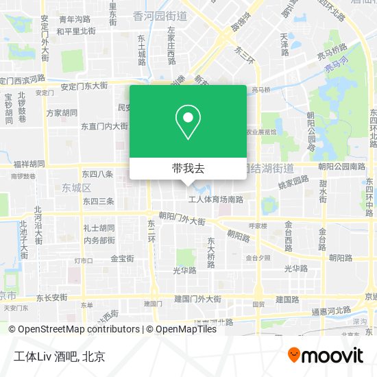 工体Liv 酒吧地图