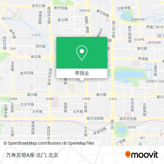 万寿宾馆A座-北门地图