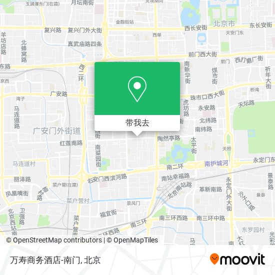 万寿商务酒店-南门地图