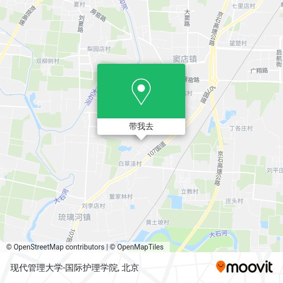 现代管理大学-国际护理学院地图