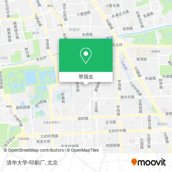清华大学-印刷厂地图