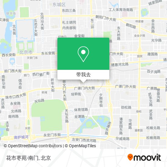 花市枣苑-南门地图