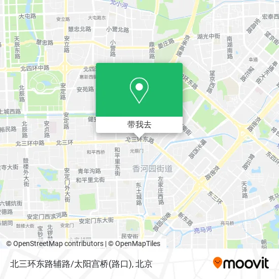 北三环东路辅路/太阳宫桥(路口)地图