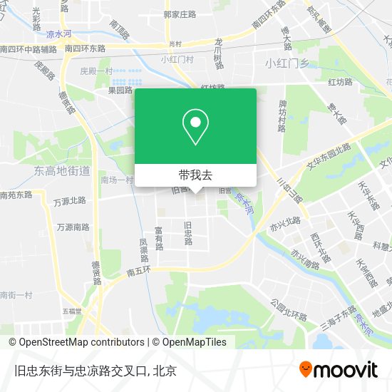 旧忠东街与忠凉路交叉口地图