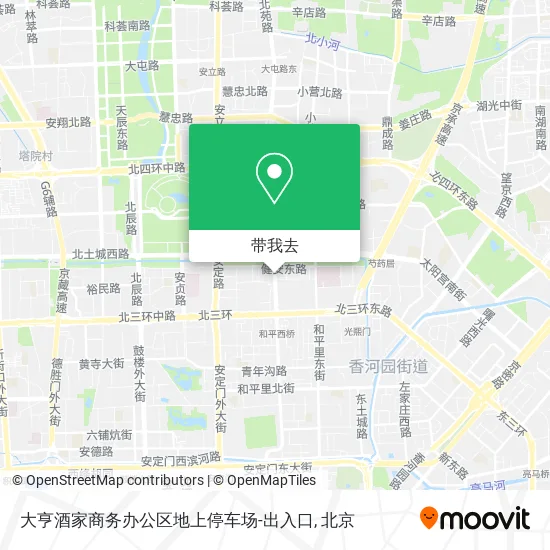 大亨酒家商务办公区地上停车场-出入口地图