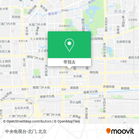 中央电视台-北门地图