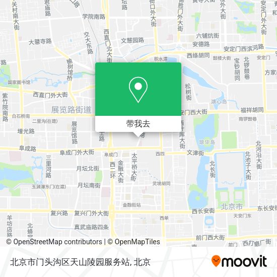 北京市门头沟区天山陵园服务站地图