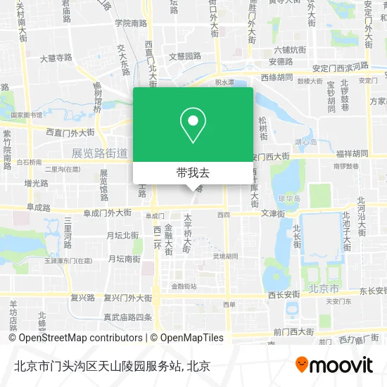 北京市门头沟区天山陵园服务站地图