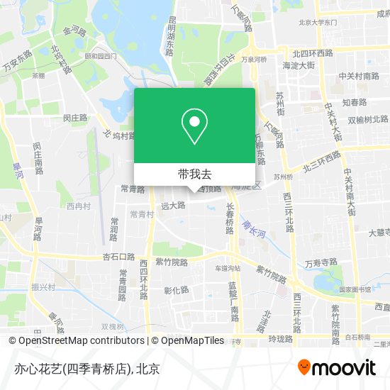 亦心花艺(四季青桥店)地图