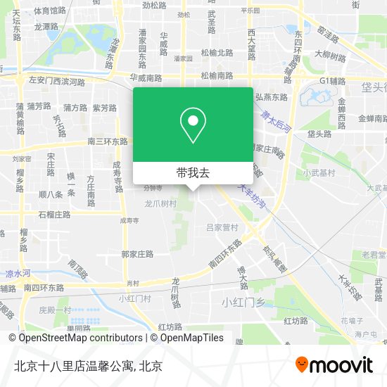 北京十八里店温馨公寓地图