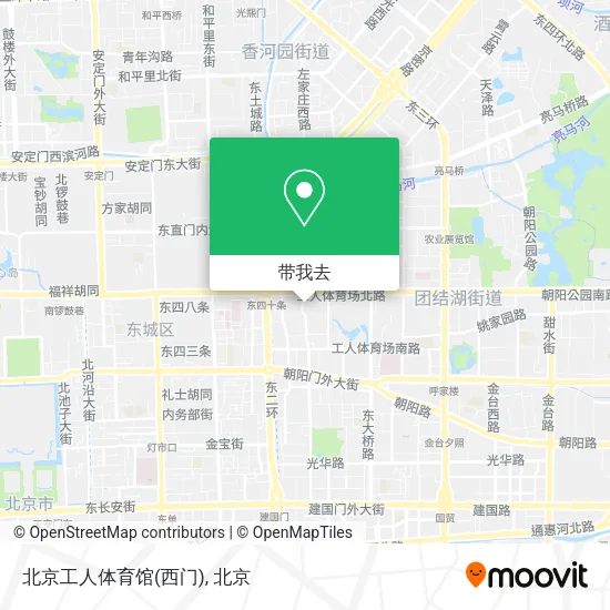 北京工人体育馆(西门)地图