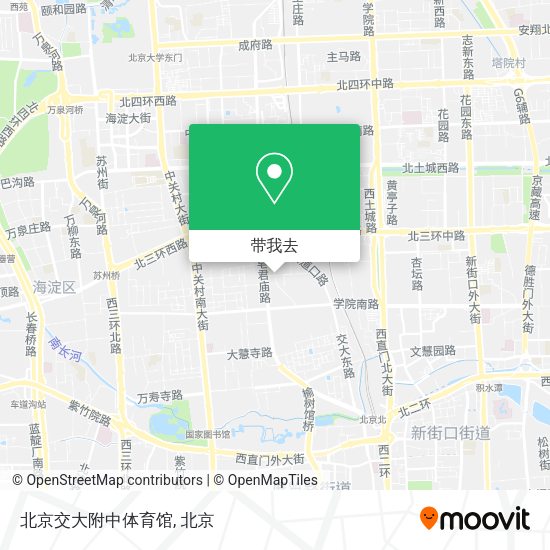 北京交大附中体育馆地图