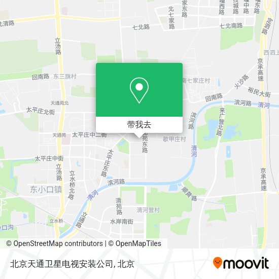 北京天通卫星电视安装公司地图