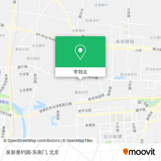 泉新垂钓园-东南门地图