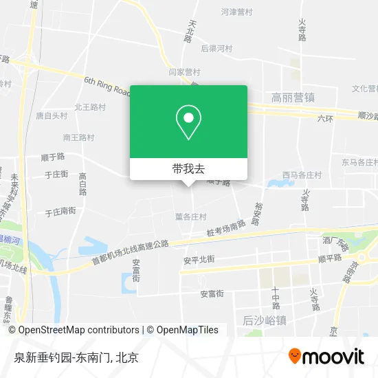 泉新垂钓园-东南门地图