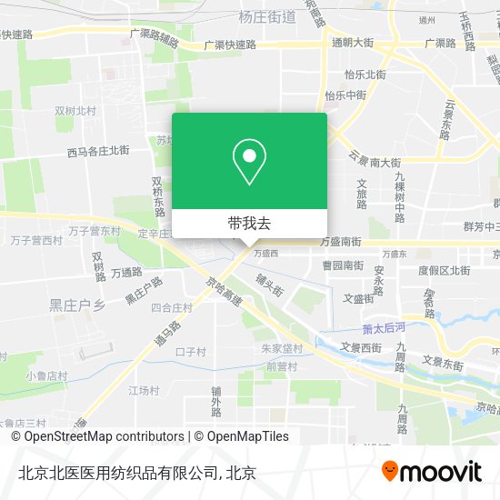 北京北医医用纺织品有限公司地图