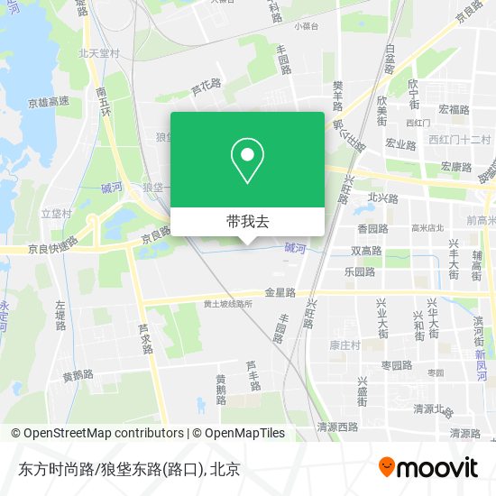东方时尚路/狼垡东路(路口)地图
