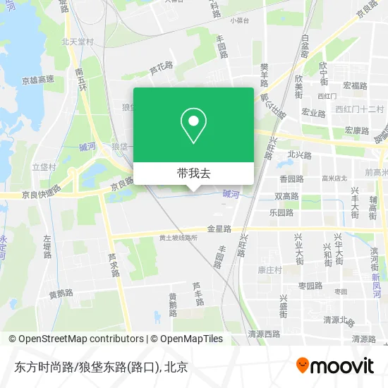 东方时尚路/狼垡东路(路口)地图
