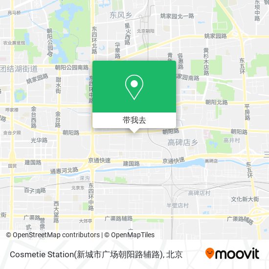 Cosmetie Station(新城市广场朝阳路辅路)地图