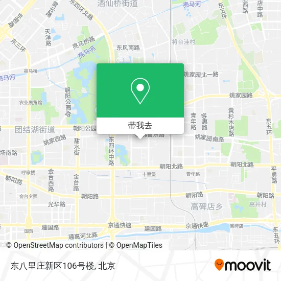 东八里庄新区106号楼地图