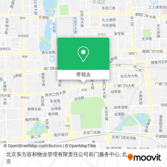 北京东方容和物业管理有限责任公司前门服务中心地图
