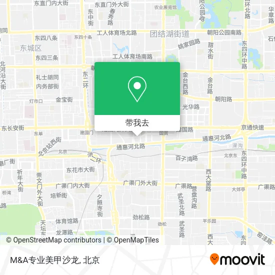 M&A专业美甲沙龙地图