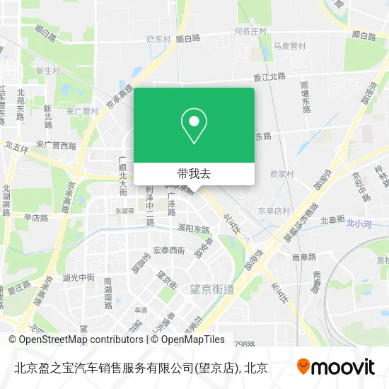 北京盈之宝汽车销售服务有限公司(望京店)地图