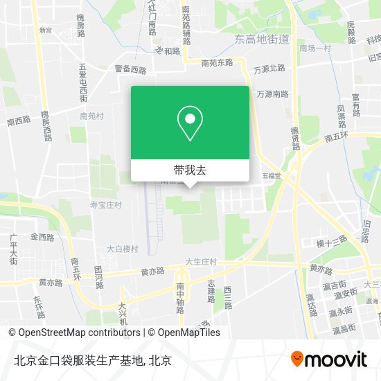 北京金口袋服装生产基地地图