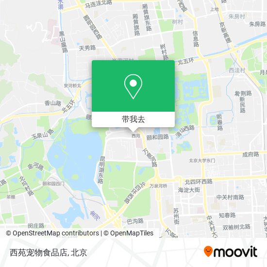 西苑宠物食品店地图