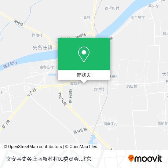 文安县史各庄南新村村民委员会地图