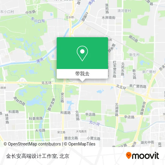 金长安高端设计工作室地图