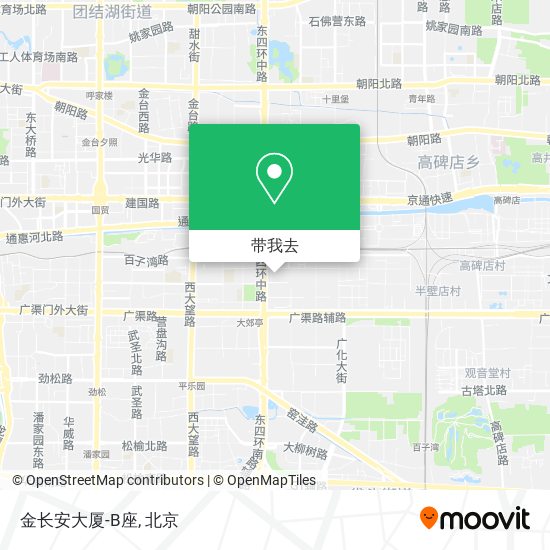 金长安大厦-B座地图