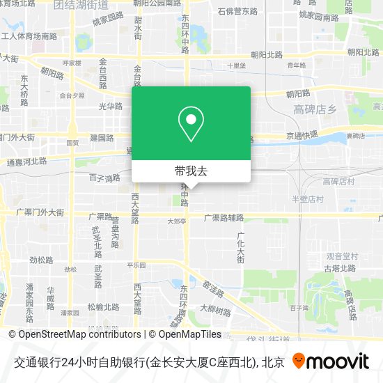 交通银行24小时自助银行(金长安大厦C座西北)地图
