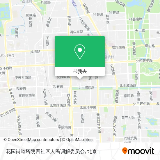 花园街道塔院四社区人民调解委员会地图