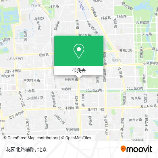 花园北路辅路地图