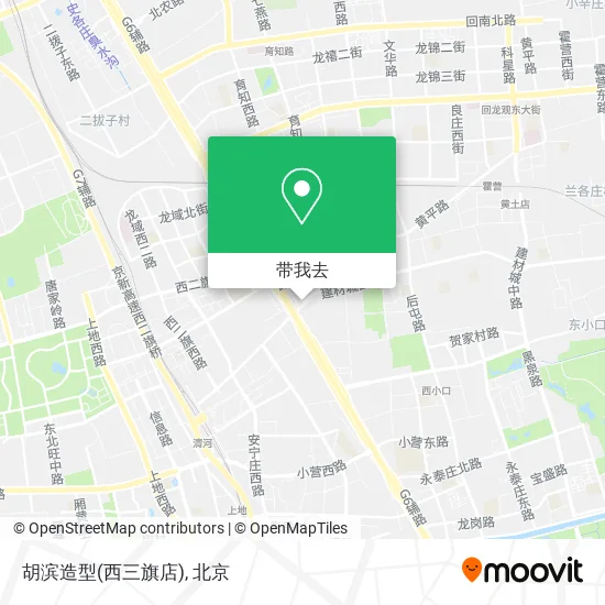 胡滨造型(西三旗店)地图
