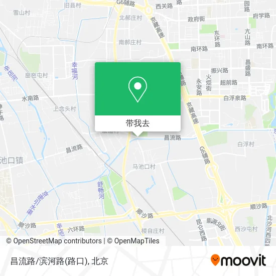 昌流路/滨河路(路口)地图