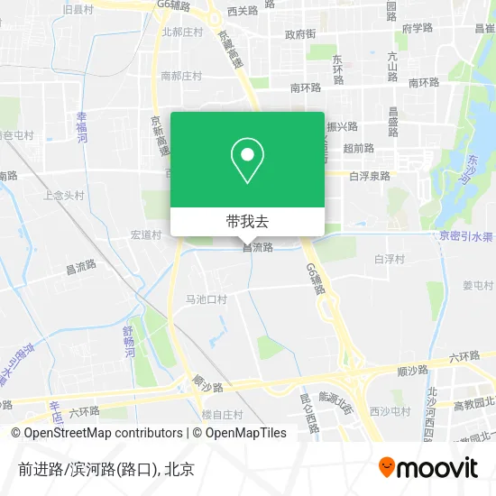 前进路/滨河路(路口)地图