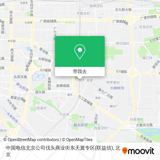中国电信北京公司伐头商业街东天翼专区(联益信)地图