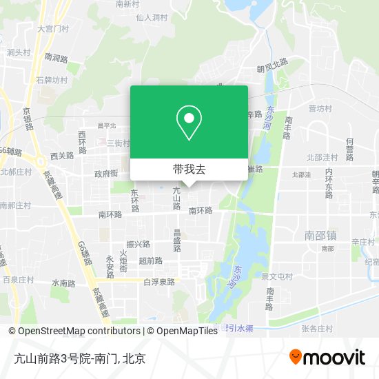 亢山前路3号院-南门地图