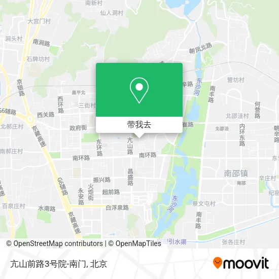 亢山前路3号院-南门地图