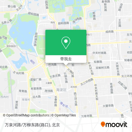 万泉河路/万柳东路(路口)地图