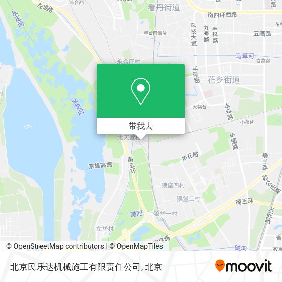 北京民乐达机械施工有限责任公司地图