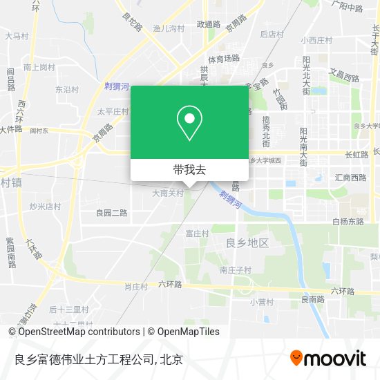 良乡富德伟业土方工程公司地图