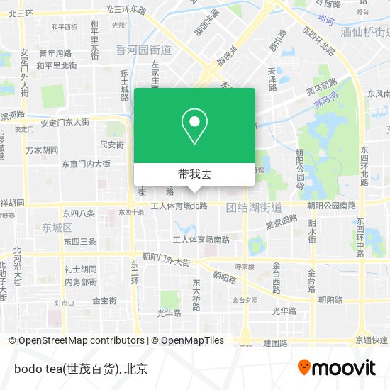 bodo tea(世茂百货)地图